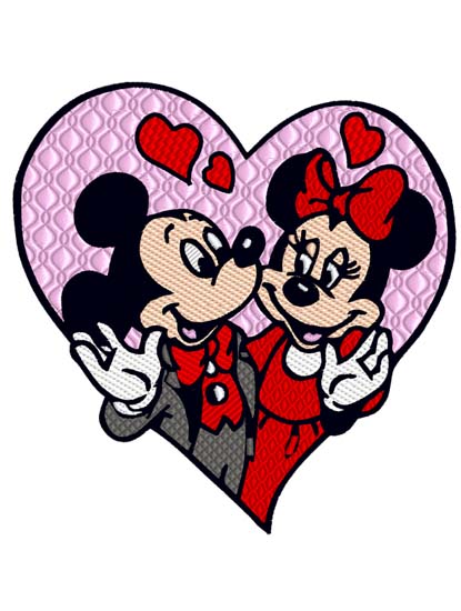 Mickey Minnie Heart
